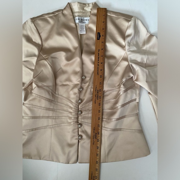 J.R. NITES BY CALIENDO EVENING Formal TOP Blazer women’s size 10 - Picture 8 of 12